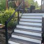 Vista Cable Rail Bottom Stair Post