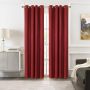 52" x 84" Adora Blackout Grommet-Red