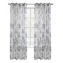 52" x 84" Alba Dolly Sheer Grommet-Floral Taupe