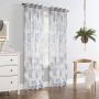52" x 84" Alba Dolly Sheer Grommet-Floral Taupe