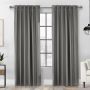 52" x 84" Baxter Blackout Pocket Top/Back Tab-Silver