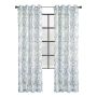 52" x 84" Jenny Sheer Botanical Print Grommet-Indigo