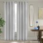 52" x 84" Lila Blackout Grommet-Light Blue
