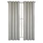 52" x 84" Organa Textured Geo Jacquard Grommet-Silver Grey