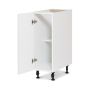 12" White Thermafoil Shaker Base Cabinet