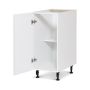 15" White Thermafoil Shaker Base Cabinet