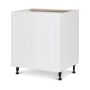 30" White Thermafoil Shaker Base Cabinet