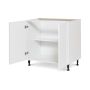 36" White Thermafoil Shaker Sink Base Cabinet