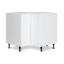 36" x 36" White Thermafoil Shaker Base Corner Cabinet
