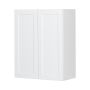 24" x 30" White Thermafoil Shaker Wall Cabinet