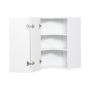 24" x 24" White Thermafoil Wall Shaker Corner Cabinet