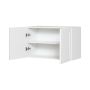 30" x 18" White Thermafoil Shaker Wall Oven Cabinet