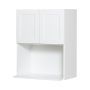 24" x 30" White Thermafoil Shaker Wall Microwave Cabinet