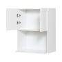 24" x 30" White Thermafoil Shaker Wall Microwave Cabinet