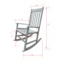 St. Andrews Porch Rocker-Grey