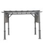 Pergola with Adjustable Sunshade-11'x11'