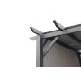 Pergola with Adjustable Sunshade-11'x11'