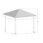 Hard Top Gazebo 8'x8'