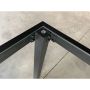 Dining Table Glass Top 60" x 38"