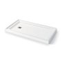 Zone Square Base 60 x 32 Acrylic With Left-Hand Drain-White