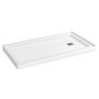 ZZone Square Base 60x32 Acrylic With Right-Hand Drain-White