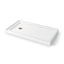 Zone 60" x 32" Square Shower Base Acrylic-White