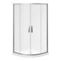 Kassia 38” x 38” Shower Kit With Clear Glass Matte Black