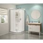 Kassia 38” x 38” Shower Kit With Clear Glass Matte Black