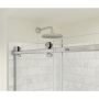 Porte de douche 8 mm Odyssey SC 57 à 59,5 x 78 po, chromé