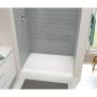 Base de douche en acrylique 48 x 32 po distincte avec drain