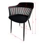 Chaise en résine La Manche, 2/pqt