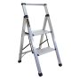 Metaltech 2-Step Ultra-Flat Aluminum Step Stool Type 1