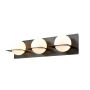 IO 3-Light Black Vanity Fixture
