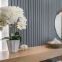 1/2" x 5-5/16" x 8" Primed MDF Slatwall Paneling