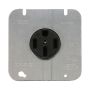 50 A Black Straight Blade Stove Power Receptacle