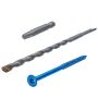 1/4 x 3-3/4 Concrete Screw Flat Head Torx-100/Pack