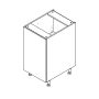 18" Base Cabinet Thermofoil