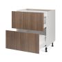 30" 2 Large Drawers Base Cabinet Thermofoil