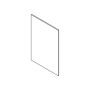 24" x 34.75" Melamine Dishwasher Panel
