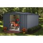Space Maker 10'x12'x6' Electro Galvanized Metal Shed Anthrac