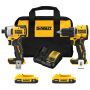 Dewalt 20V MAX Brushless Compact Drill/Impact Driver Kit