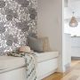 Black Secret Garden Peel & Stick Wallpaper