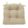 15" x 15" Tufted Chair Pad With Ties-Assorted