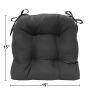 15" x 15" Tufted Chair Pad With Ties-Assorted