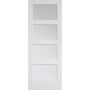 32" x 80" 4 Panel Clear Interior Door