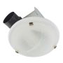 80 CFM Decorative Bathroom Ceiling Exhaust Fan-Brushed Nicke
