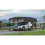 Galvanized Steel Carport 10'x15'x7'-Black/Charcoal