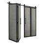 Traditional Slider With Strip Mirror Insert 60" x 80-1/2"