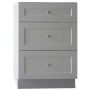 24" Classic 3 Drawer Laundry Base Cabinet