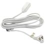 3 Outlet Plug Indoor Extension Cord-White 3.65M